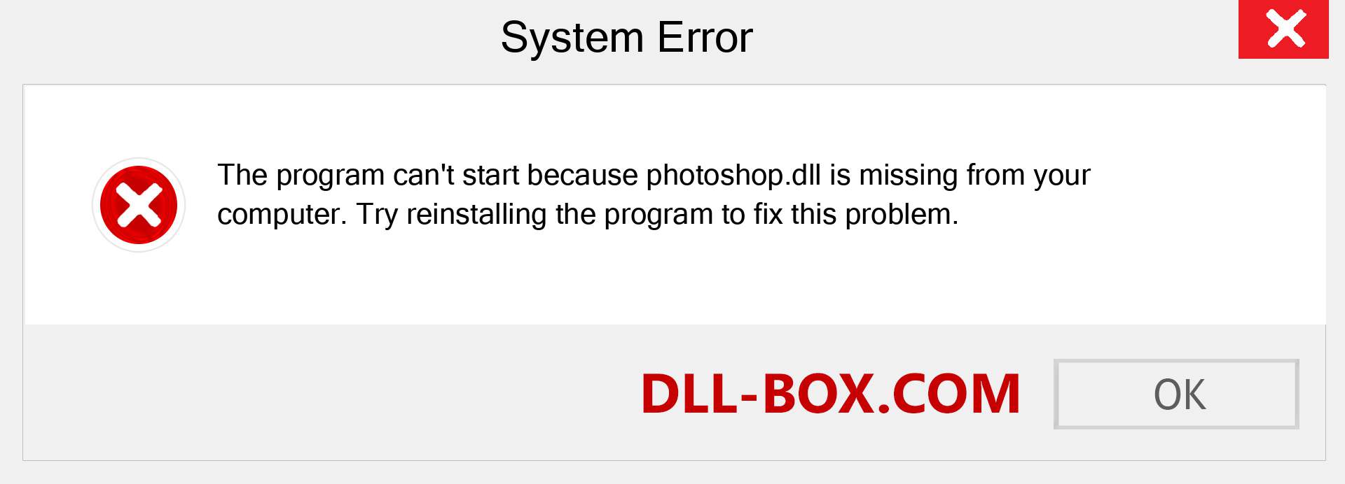  photoshop.dll file is missing?. Download for Windows 7, 8, 10 - Fix  photoshop dll Missing Error on Windows, photos, images